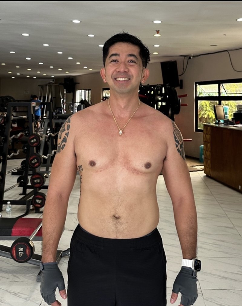 Client before training with Charlie